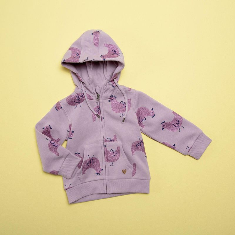 YAMP - Saco Bebé niña con Estampado Con capucha Yamp