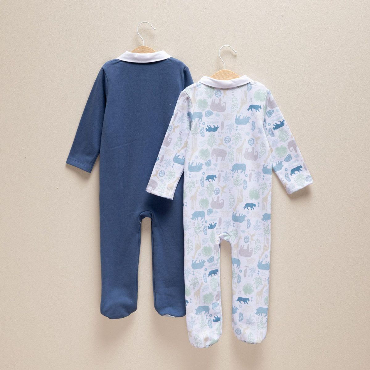 YAMP - Pijama Bebé niño Pack de 2 unidades Manga larga de Algodón Yamp