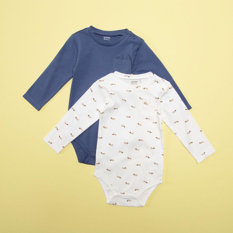 YAMP - Body Bebé niño Pack de 2 unidades Algodón Yamp 