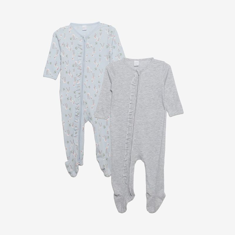 YAMP - Pijama Bebé niña Pack de 2 unidades Manga larga Algodón Yamp