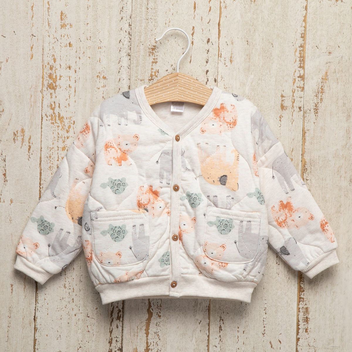 YAMP - Chaqueta Bebé niña Manga larga de Algodón Yamp