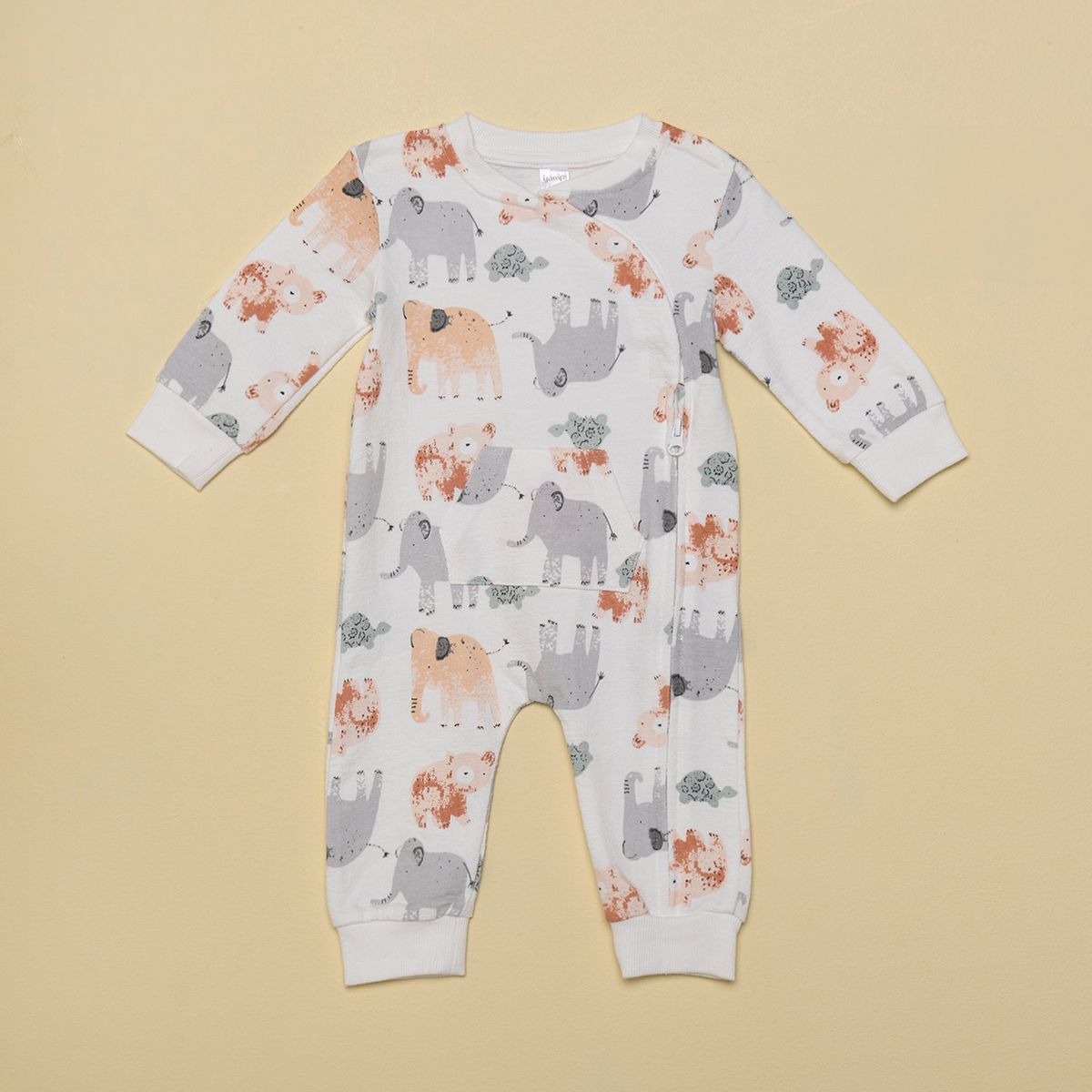 YAMP - Enterito Bebé niña Manga larga de Algodón Yamp