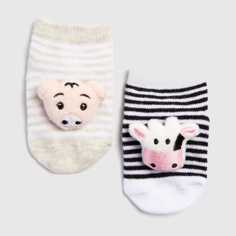 YAMP - Pack de 2 pares de Medias para Niña en Algodón Yamp