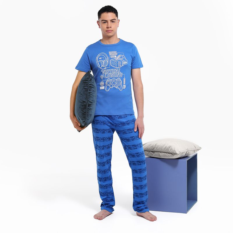 FEDERATION - Pijama para Niño 2 piezas Cintura elásticada Manga corta de Algodón Federation