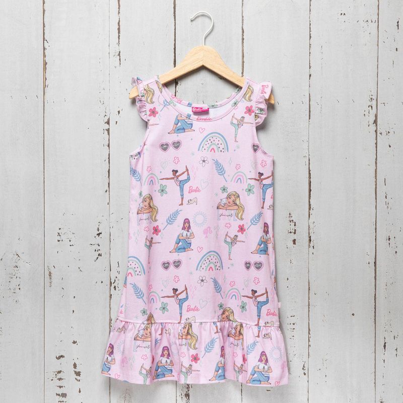 DISNEY - Pijama Niña Estampado Barbie Barbie 