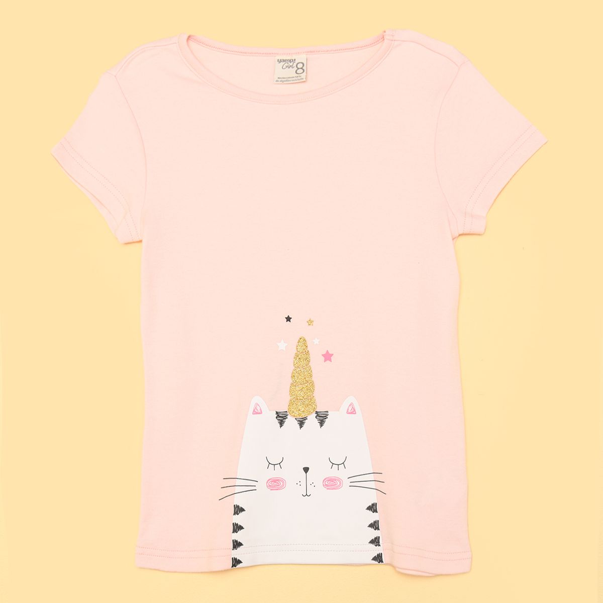 YAMP - Pijama para Niña 2 piezas Cintura elásticada Manga corta Yamp