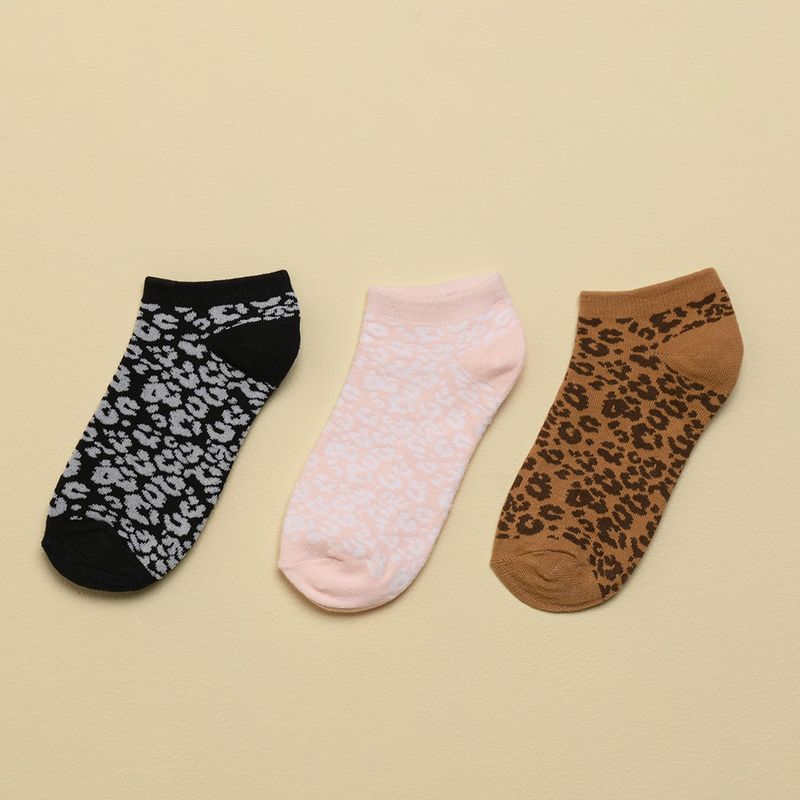 ELV - Medias antideslizantes Niña Corto Pack de 3 ELV