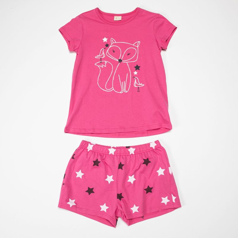 ELV - Pijama Niña Cintura elásticada Manga corta ELV