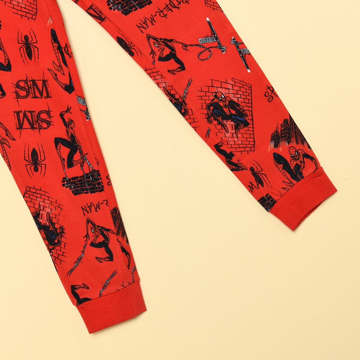 DISNEY - Pijama para Niño 2 piezas con Estampado Cintura elásticada Spiderman Manga corta Spider Man