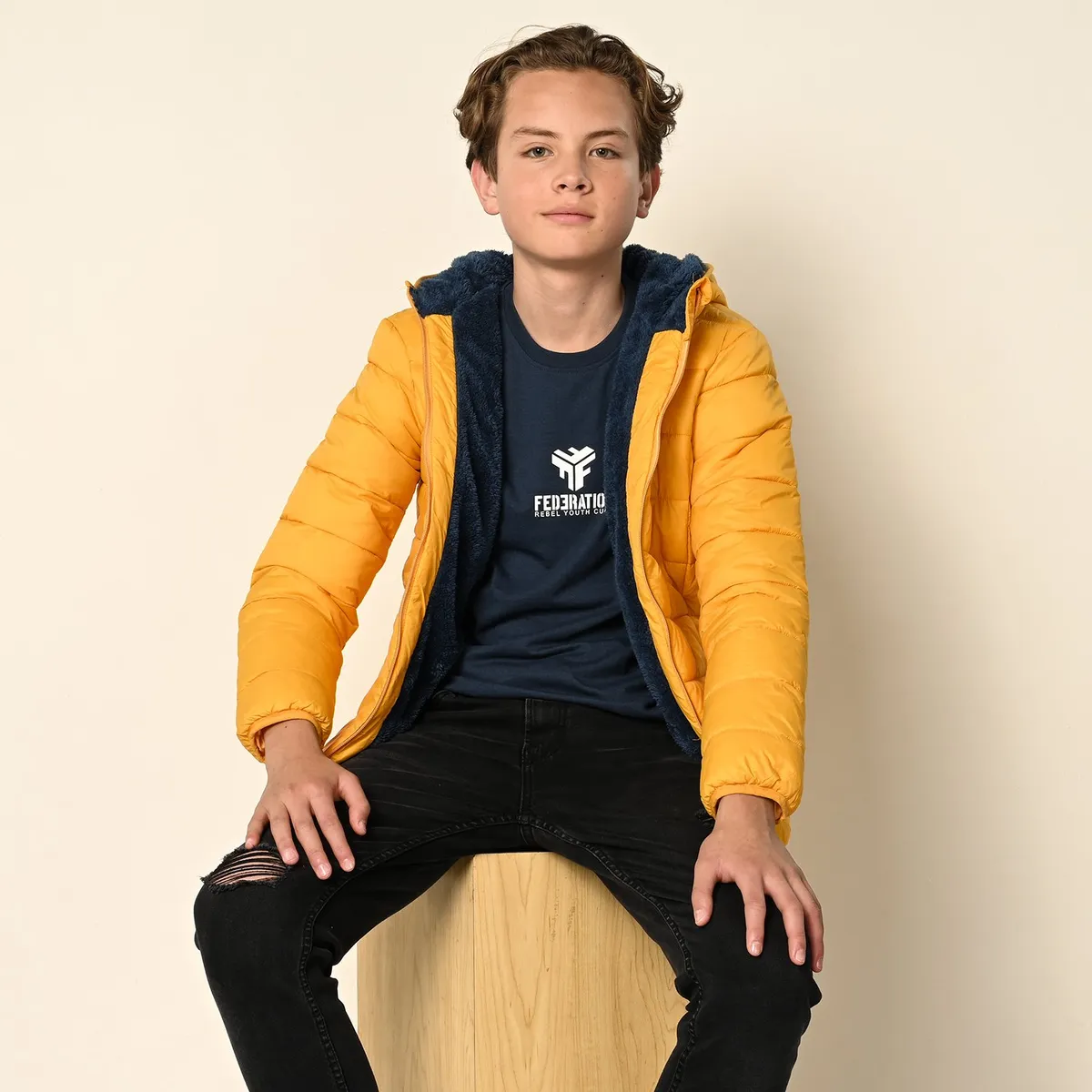 FEDERATION - Chaqueta para Niño Acolchado con capucha Federation 