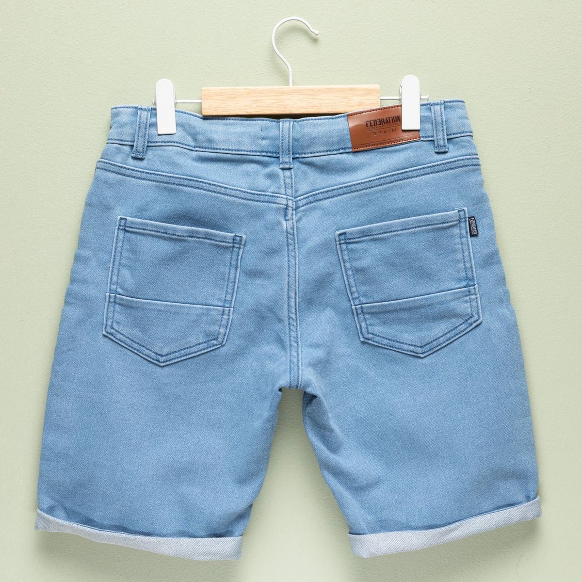 FEDERATION - Bermuda Niño Denim de Algodón Federation