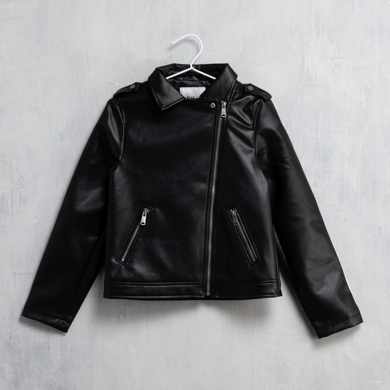 ELV - Chaqueta Niña Efecto cuero ELV