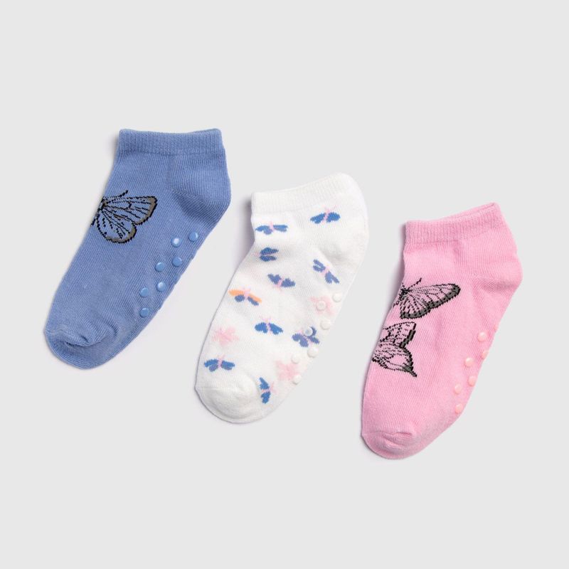 YAMP - Medias antideslizantes Niña Corto Pack de 3 Yamp
