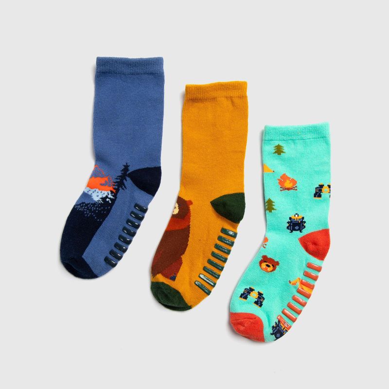 YAMP - Medias antideslizantes Niño Medio Pack de 3 Yamp