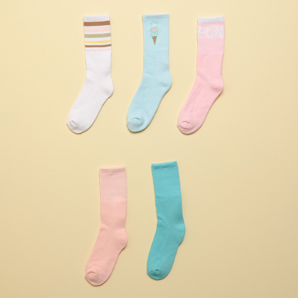 ELV - Medias Niña Medio Pack de 5 ELV