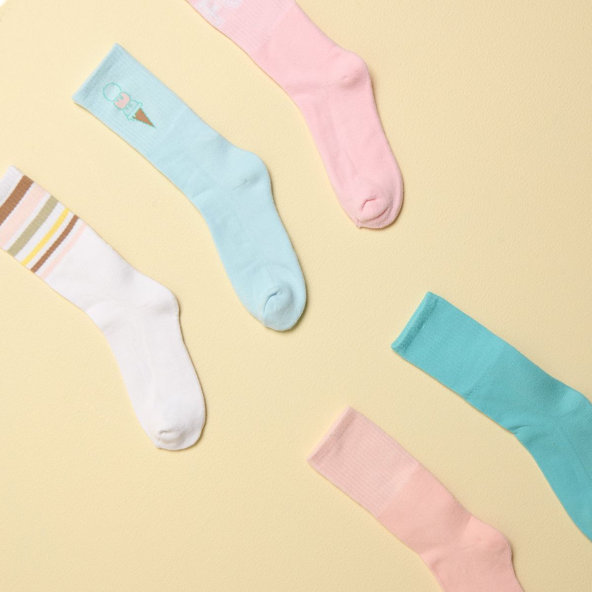 ELV - Medias Niña Medio Pack de 5 ELV