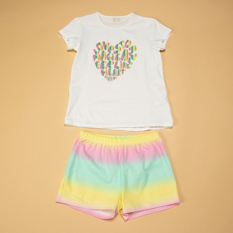 ELV - Pijama Niña Cintura elásticada Manga corta ELV