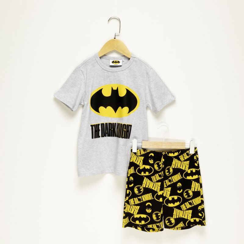  - Pijama para Niño 2 piezas con Estampado Cintura elásticada Batman Manga corta DC Originals