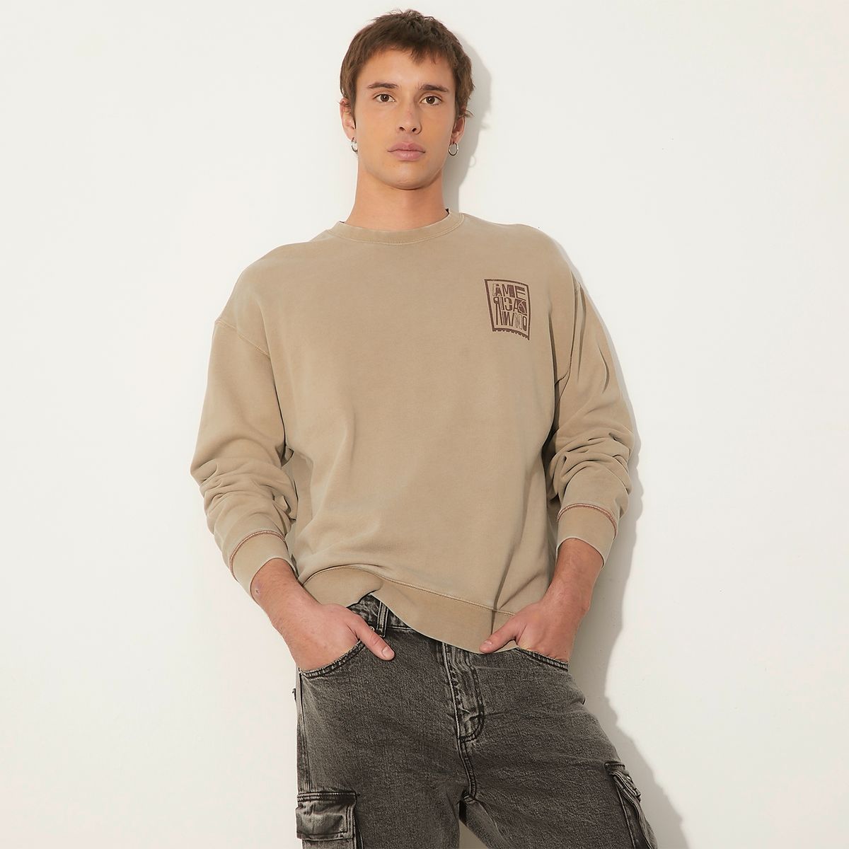 DENIMLAB - Buzo Hombre con Estampado de Algodón Denimlab