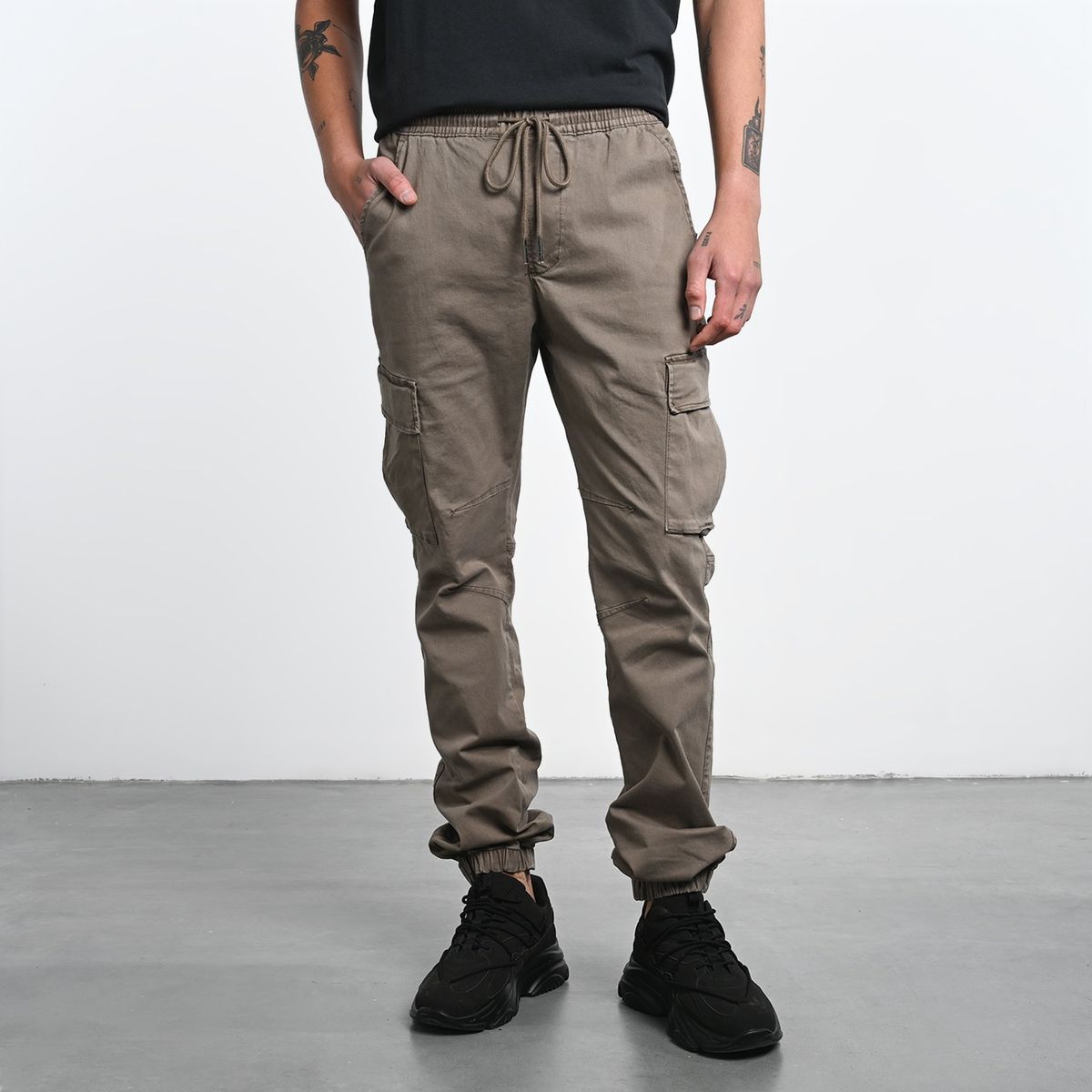 DENIMLAB - Pantalón cargo Hombre de Algodón Denimlab Largo 32