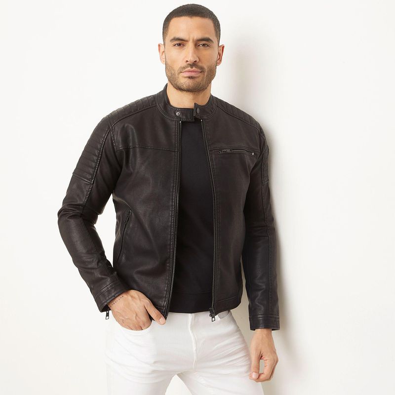 MOSSIMO - Chaqueta Efecto cuero Hombre Mossimo 