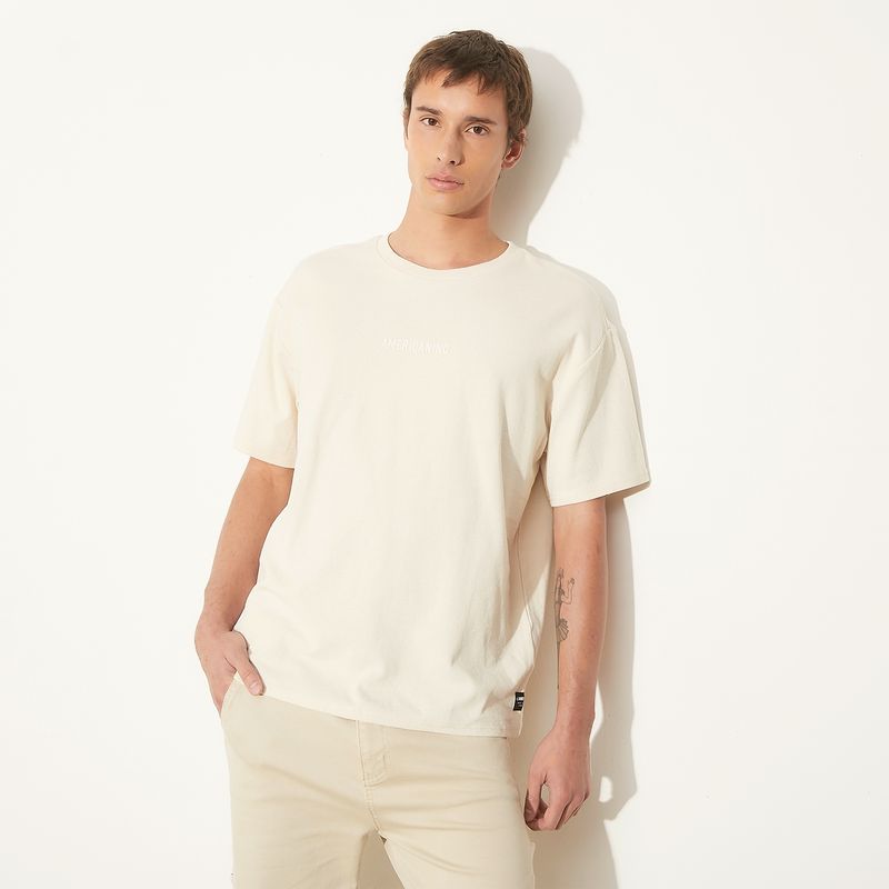 DENIMLAB - Camiseta Hombre Manga corta Oversize de Algodón Denimlab