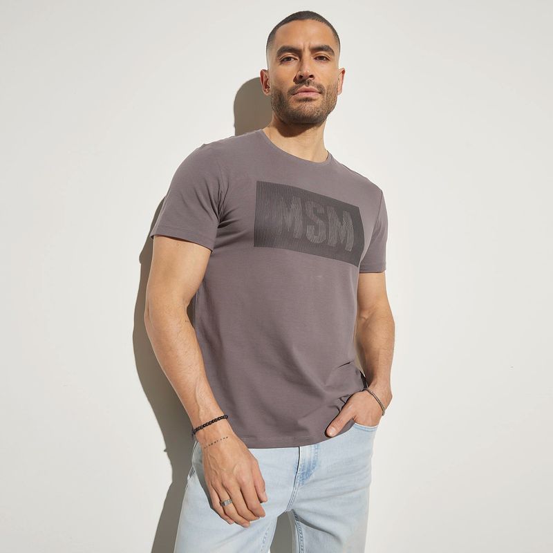 MOSSIMO - Camiseta Hombre Manga corta con Logo de Algodón Mossimo