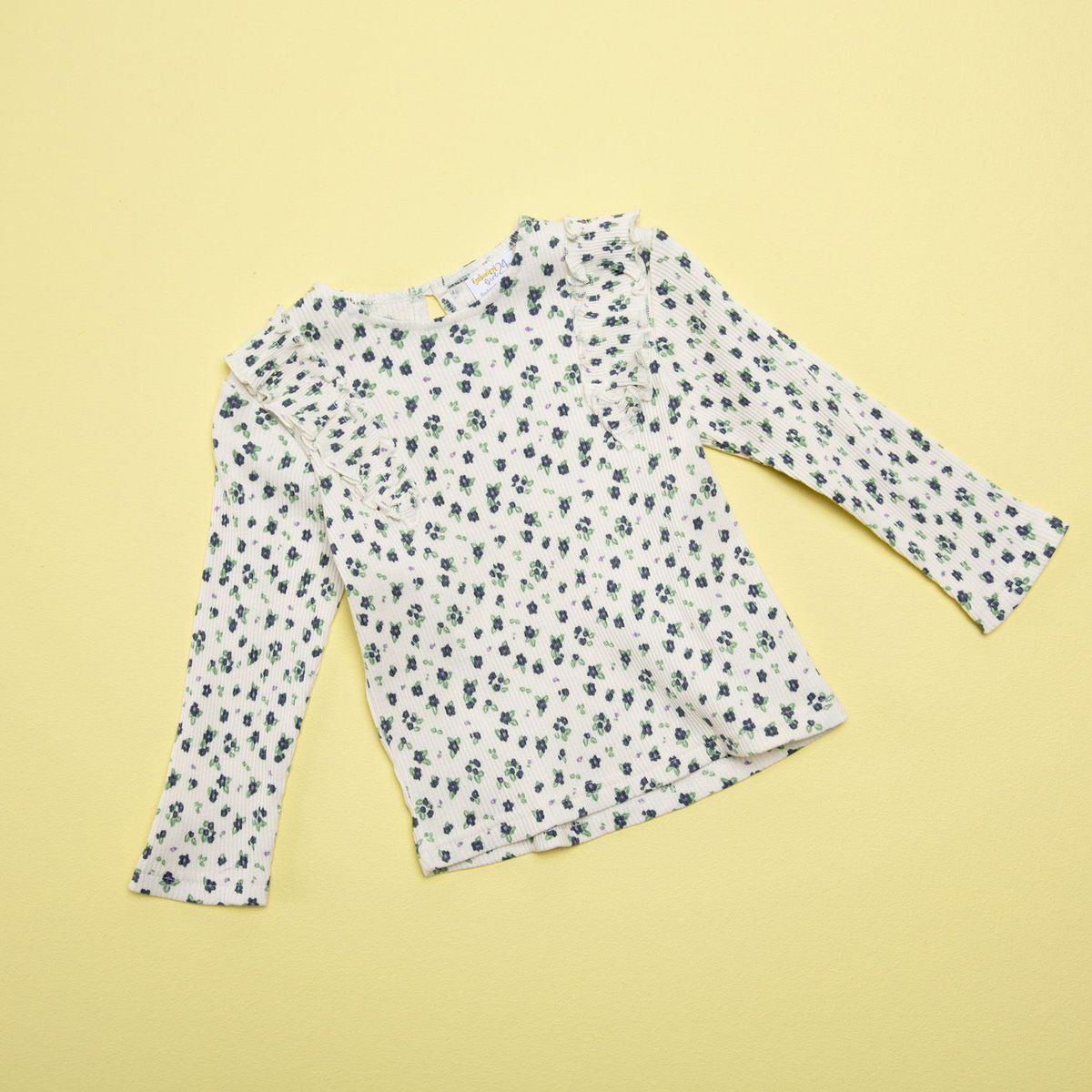 YAMP - Camiseta Bebé niña con Boleros Manga larga Algodón Yamp