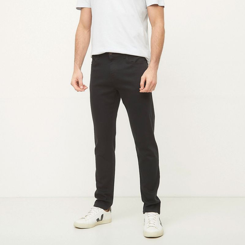 BASEMENT - Pantalón 5 Bolsillos Hombre Slim de Algodón Basement