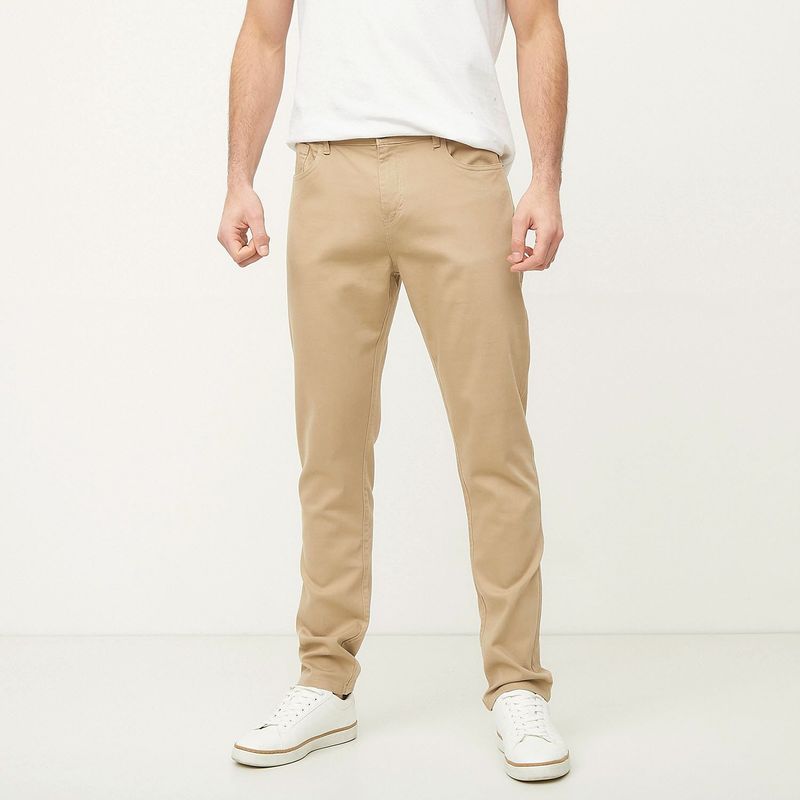 BASEMENT - Pantalón 5 Bolsillos Hombre Slim de Algodón Basement