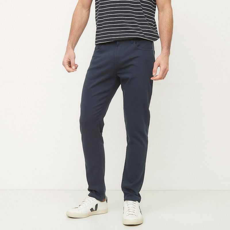 BASEMENT - Pantalón 5 Bolsillos Hombre Slim de Algodón Basement