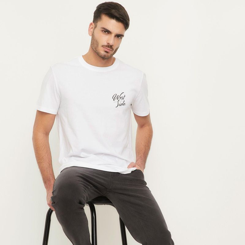 BASEMENT - Camiseta Hombre Manga corta de Algodón Basement