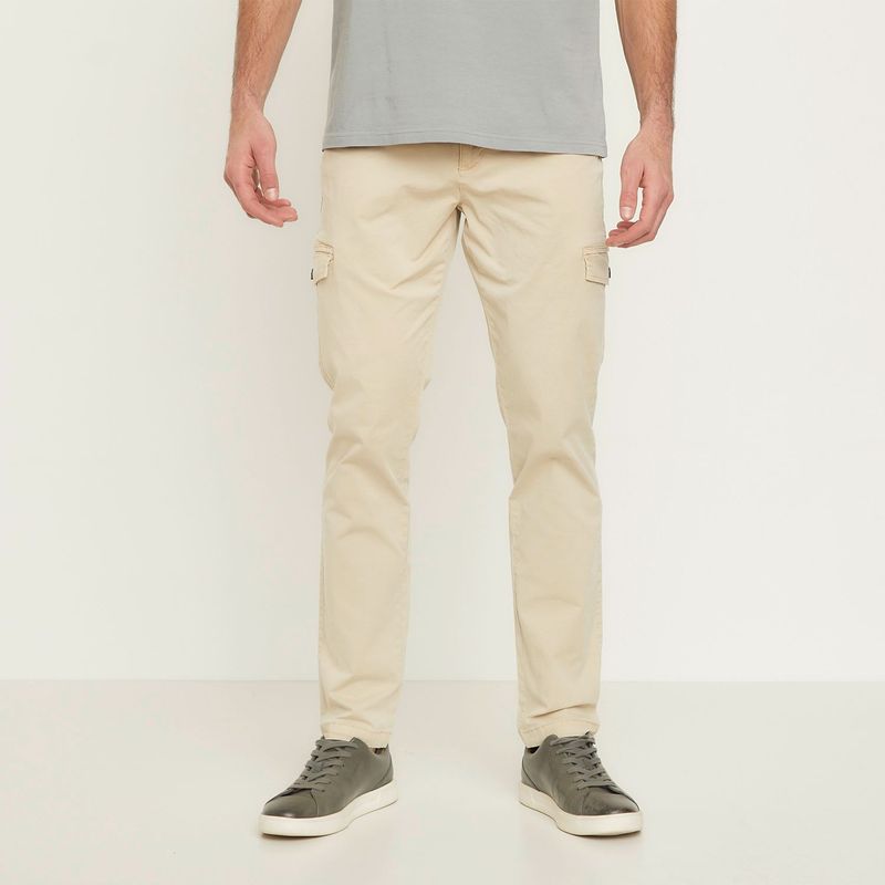 BASEMENT - Pantalón Cargo para Hombre de Algodón Basement