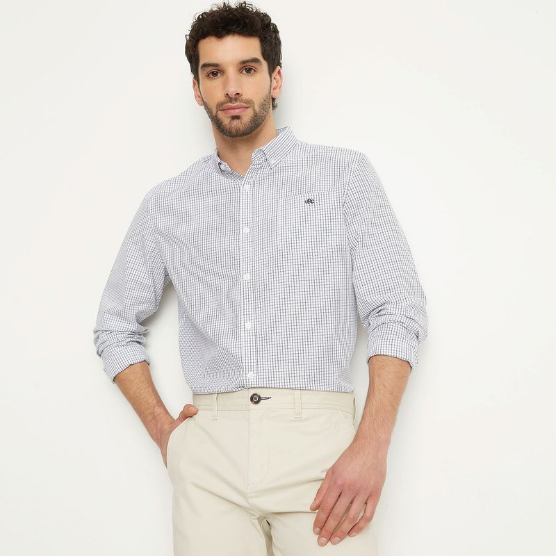 UNIVERSITY CLUB - Camisa Hombre Manga larga Regular Algodón University Club