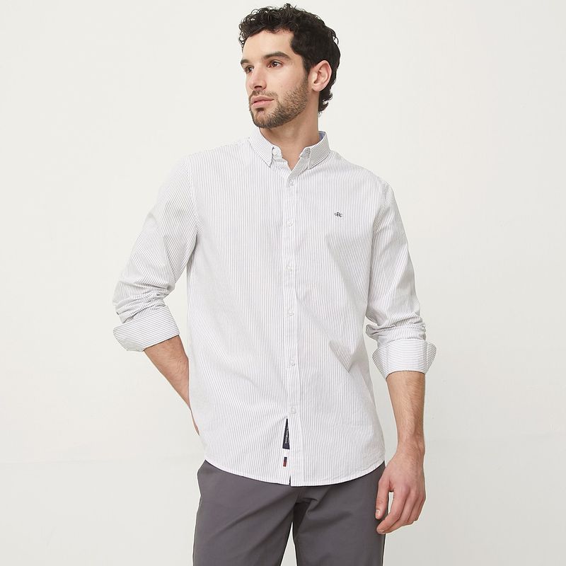 UNIVERSITY CLUB - Camisa Hombre Manga larga Regular Algodón University Club