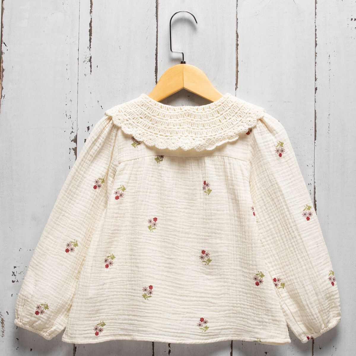 CONIGLIO - Blusa Niña con Flores Manga larga Algodón Coniglio 