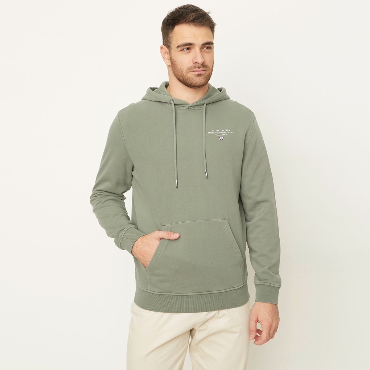 UNIVERSITY CLUB - Hoodie Hombre Algodón University Club