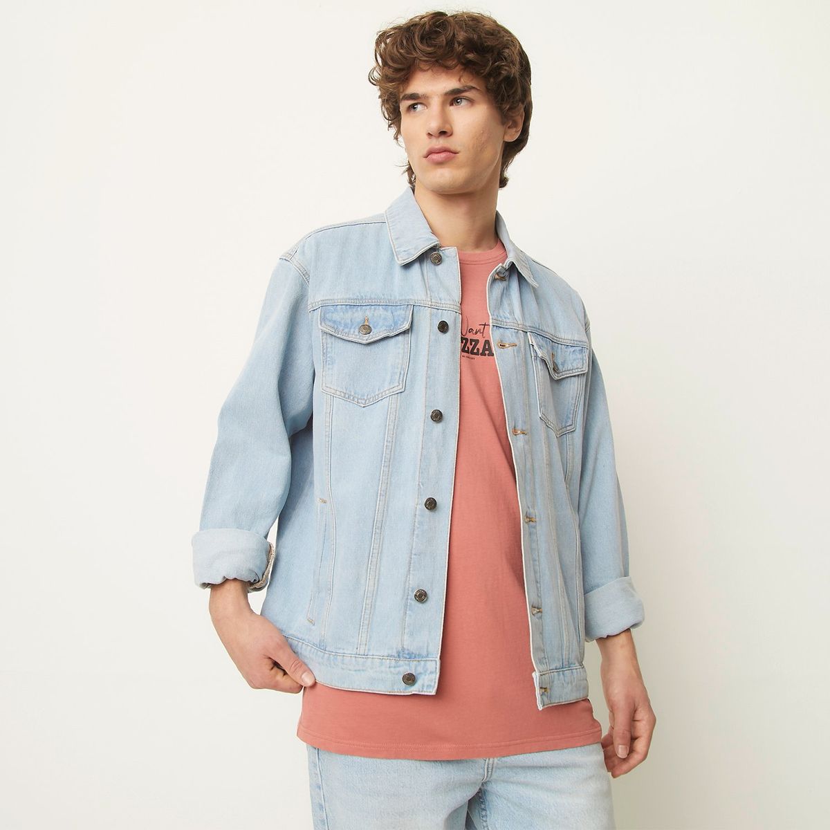 BEARCLIFF - Chaqueta de jean Hombre de Algodón Bearcliff