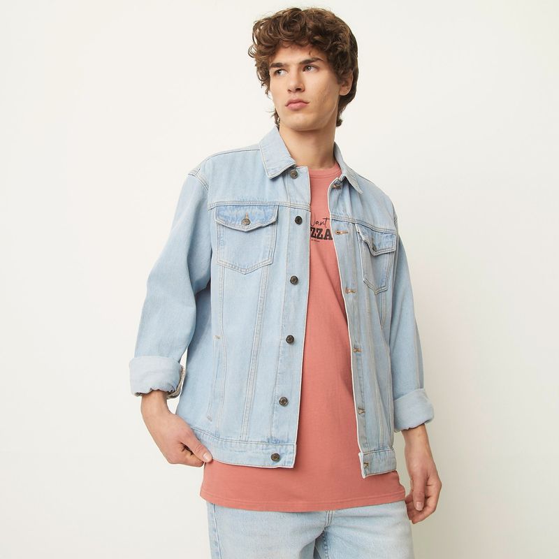 BEARCLIFF - Chaqueta de jean Hombre de Algodón Bearcliff