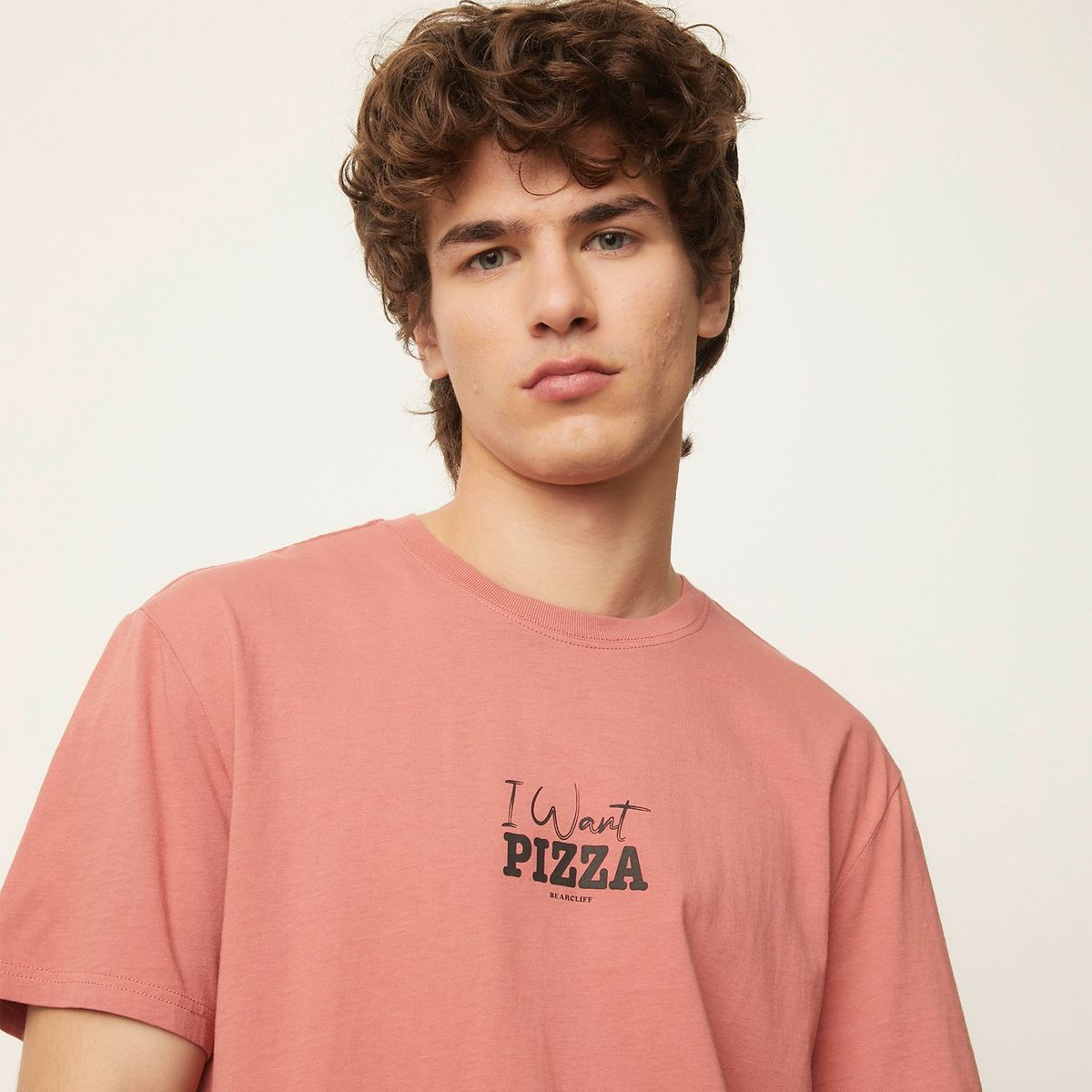 BEARCLIFF - Camiseta Hombre Manga corta con Estampado de Algodón Bearcliff 