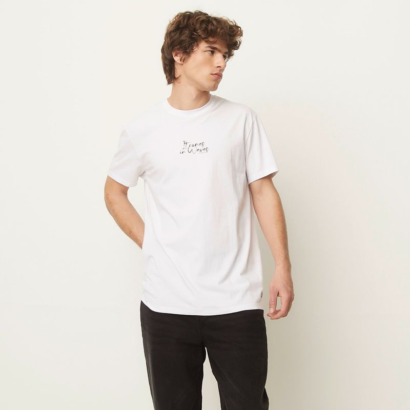 BEARCLIFF - Camiseta Hombre Manga corta con Estampado de Algodón Bearcliff 
