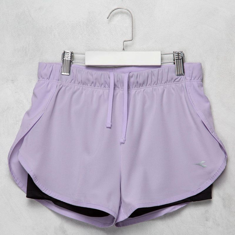 DIADORA - Short Niña con Logo Cintura elásticada Diadora