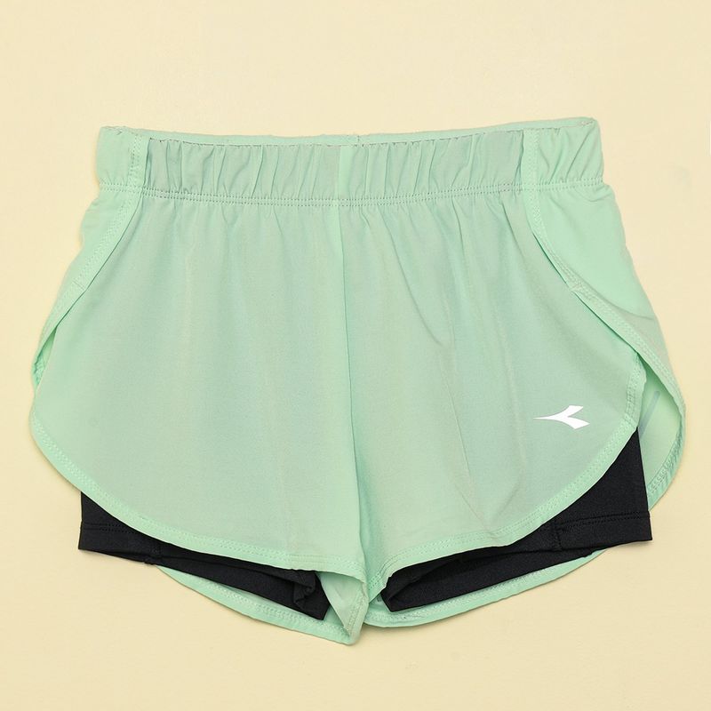 DIADORA - Short Niña con Logo Cintura elásticada Diadora