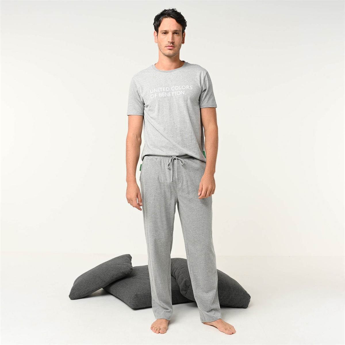 BENETTON - Pijama Hombre Manga corta de Algodón Benetton