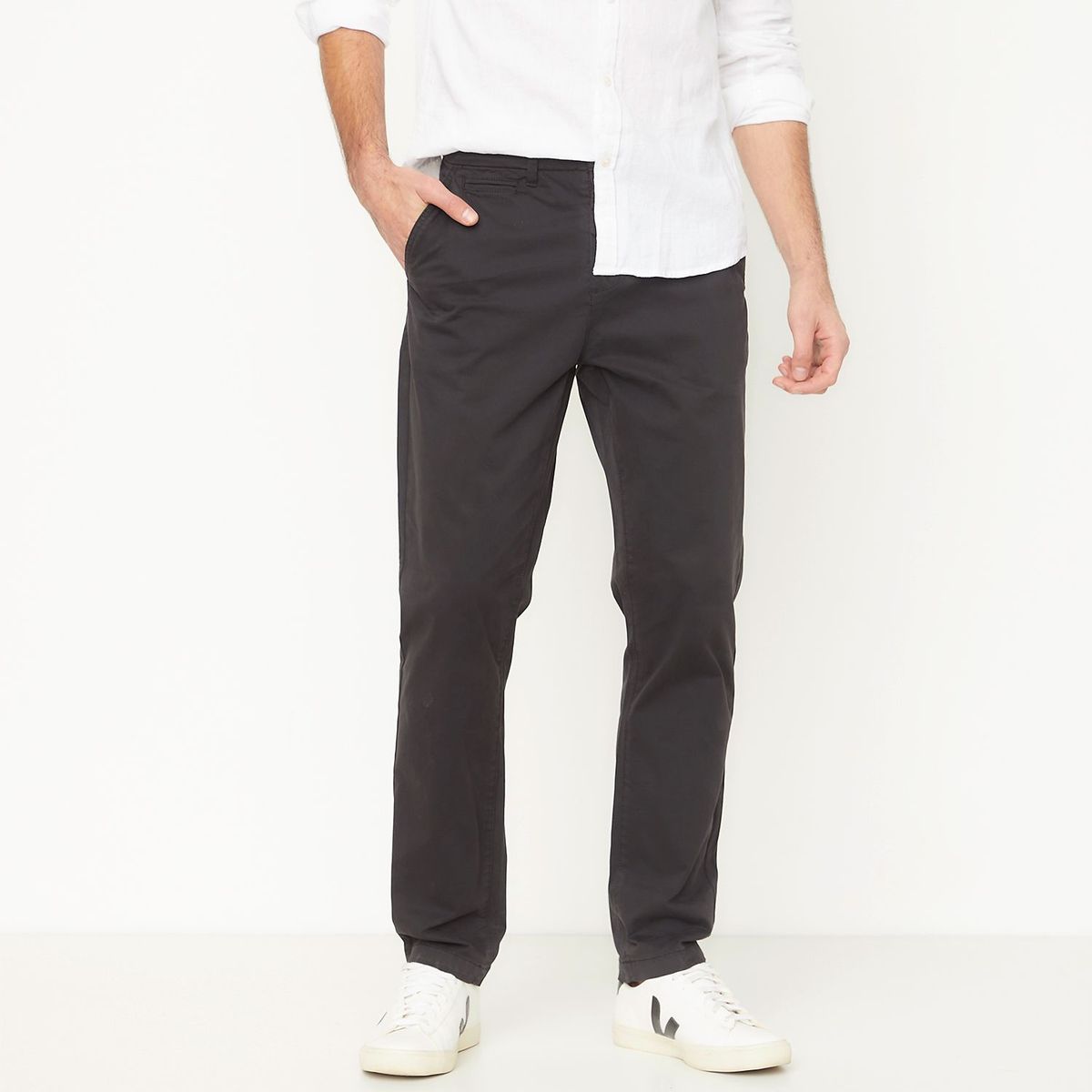BASEMENT - Pantalón Chino Hombre Slim de Algodón Basement