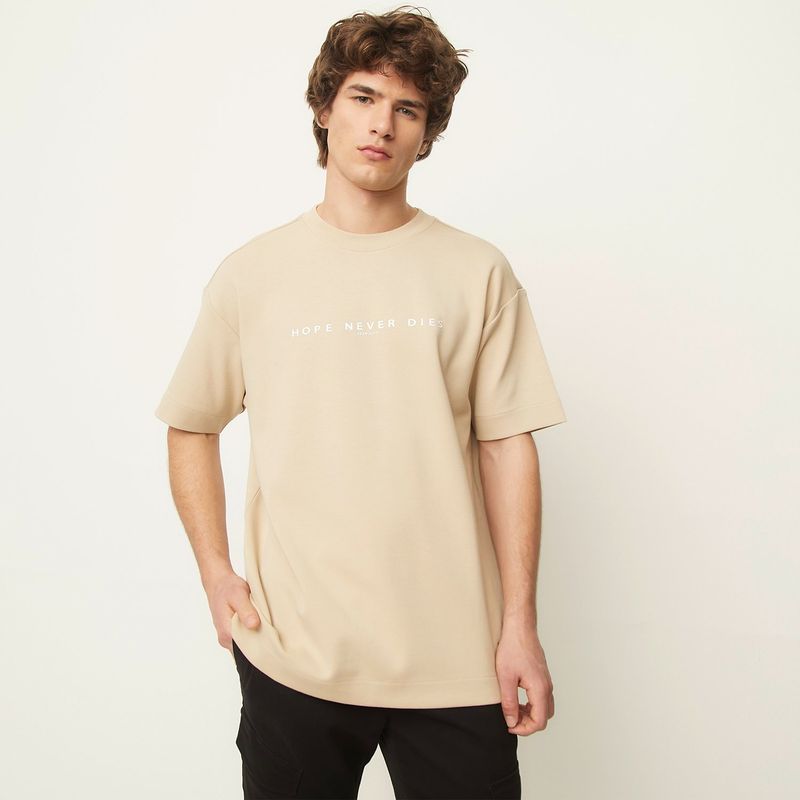 BEARCLIFF - Camiseta Hombre Manga corta con Estampado de Algodón Bearcliff