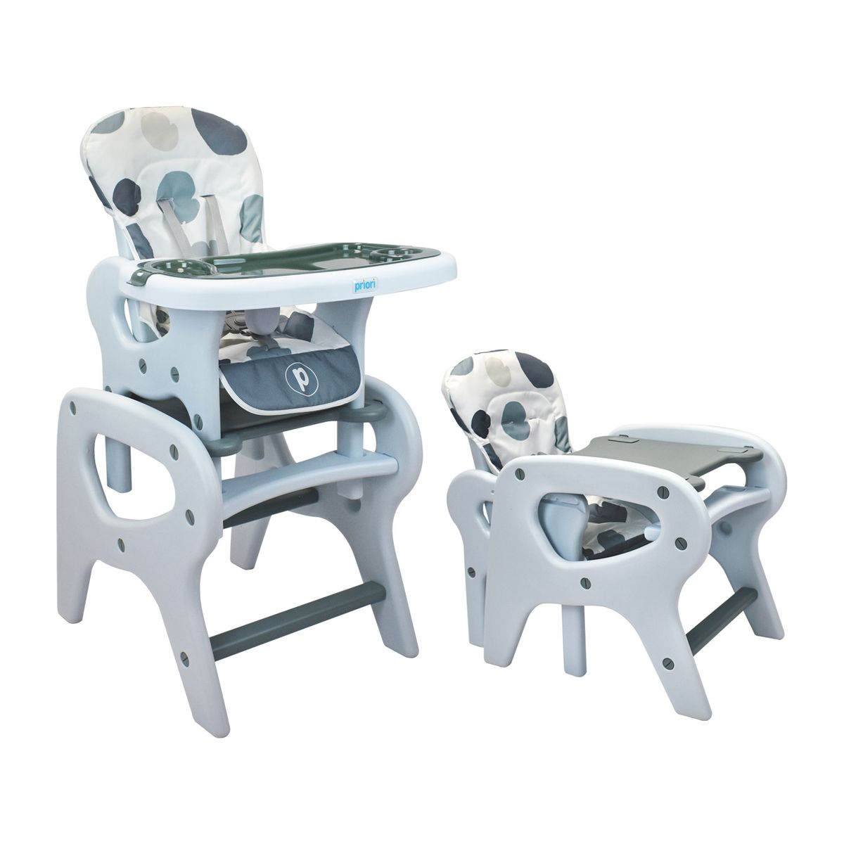 PRIORI - Silla de Comer Escritorio Priori Doots Gris