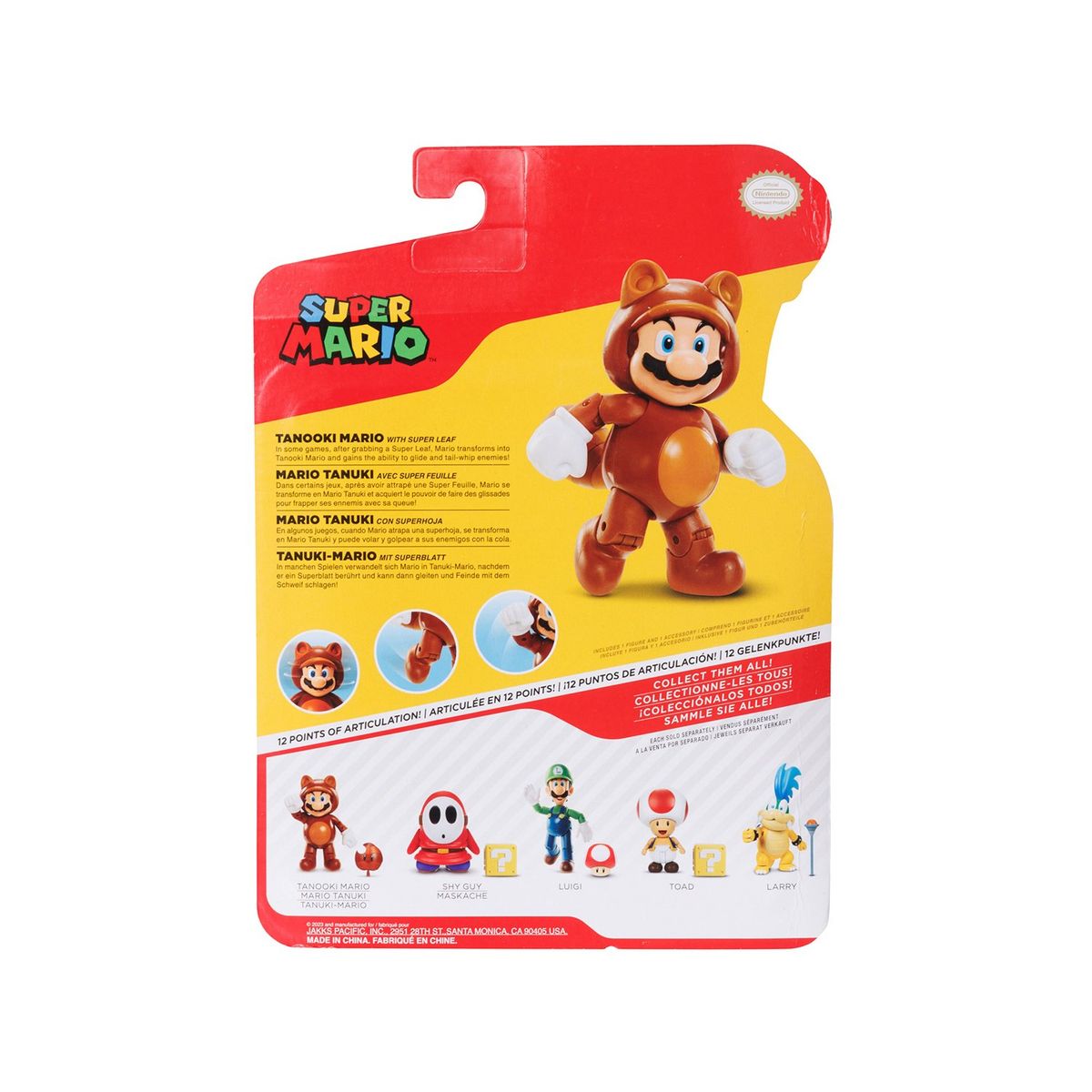 NINTENDO - Figura de Juguete articulado Mario Mapache, para mayores de 3 años