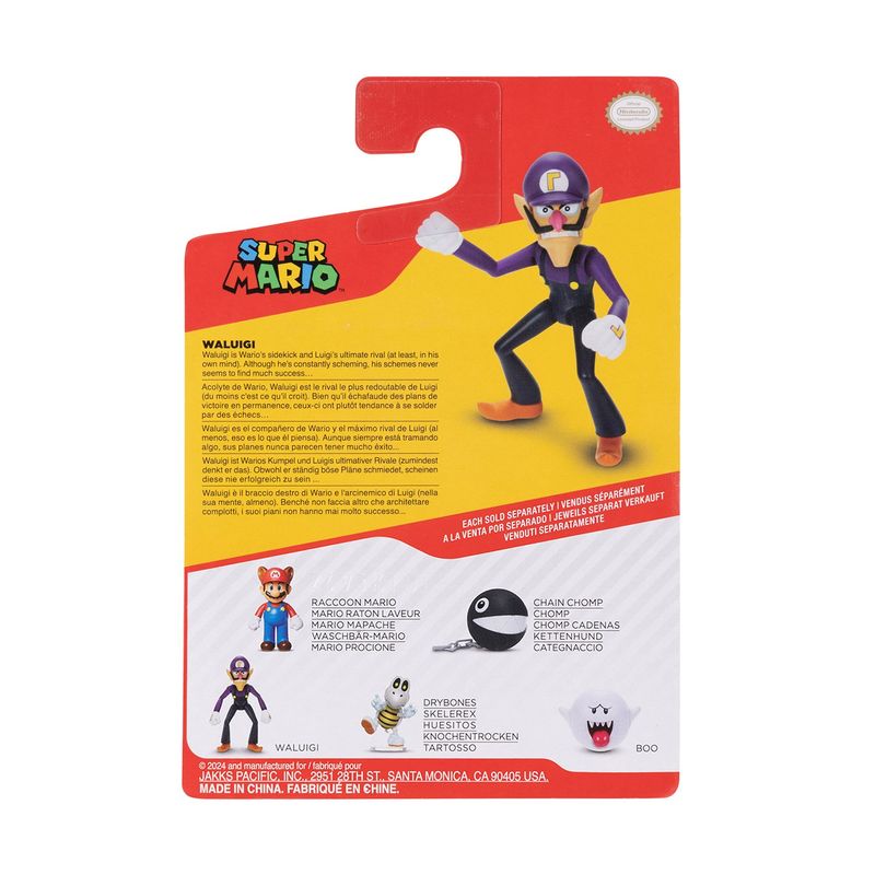 NINTENDO - Figura de Juguete articulado waluigui para mayores de 3 años