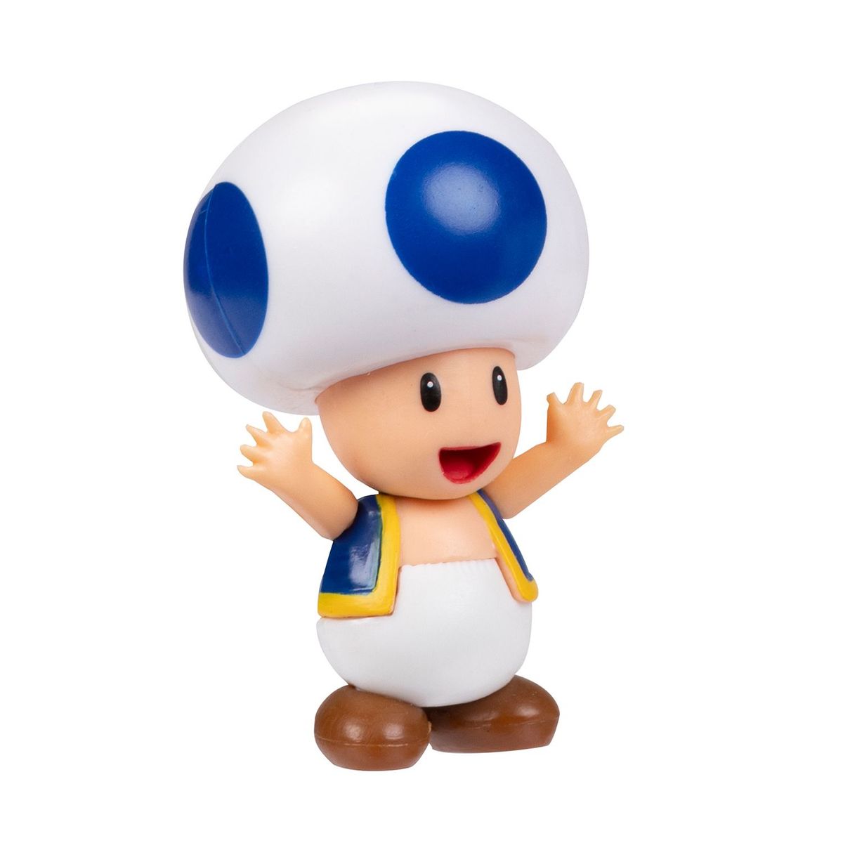 NINTENDO - Figura de Juguete articulado Toad Azul, para mayores de 3 años
